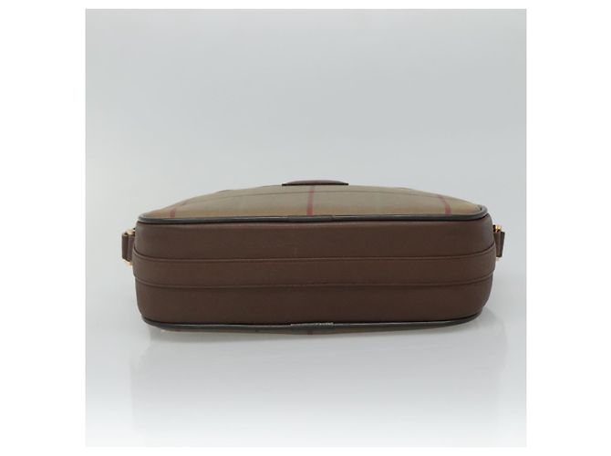 Autre Marque Borsa a spalla Burberrys Nova Check in tela e pelle marrone oro Auth bs23092 D'oro - vista 5