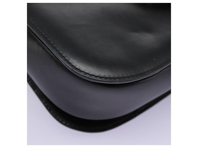 Céline CELINE Handtasche aus schwarzem Leder mit Gold Auth mr1085 Golden - Ansicht 14