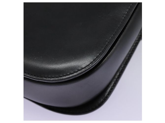 Céline CELINE Handtasche aus schwarzem Leder mit Gold Auth mr1085 Golden - Ansicht 17