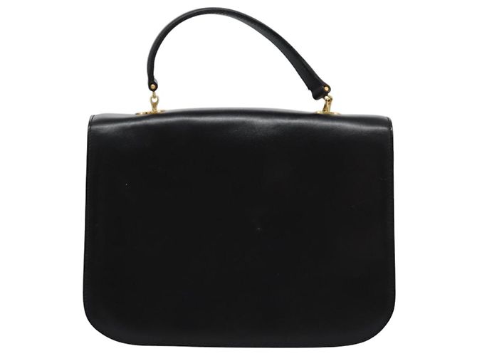 Céline CELINE Handtasche aus schwarzem Leder mit Gold Auth mr1085 Golden - Ansicht 2