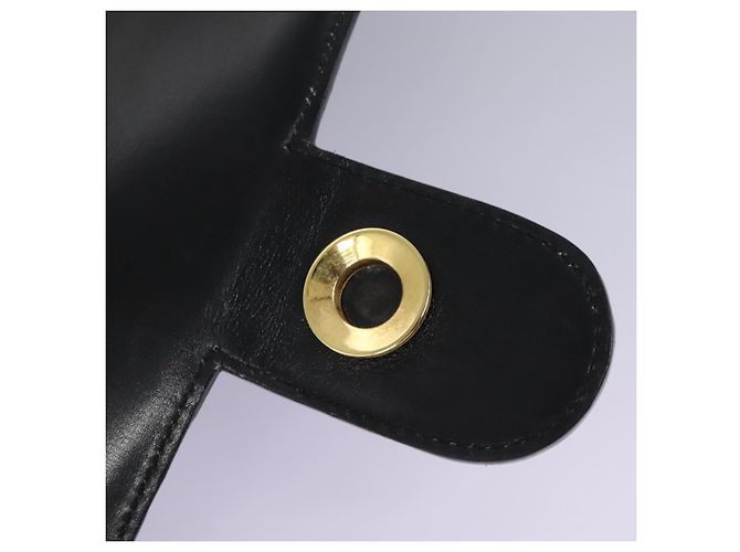 Céline CELINE Handtasche aus schwarzem Leder mit Gold Auth mr1085 Golden - Ansicht 20