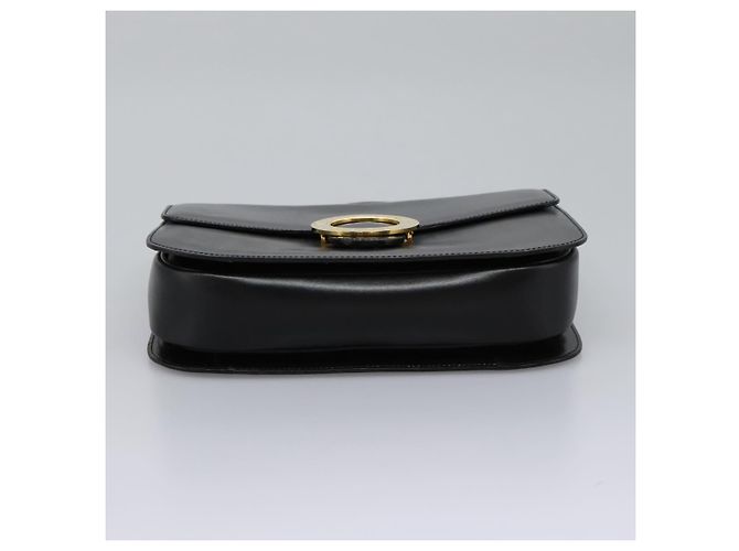 Céline CELINE Handtasche aus schwarzem Leder mit Gold Auth mr1085 Golden - Ansicht 5