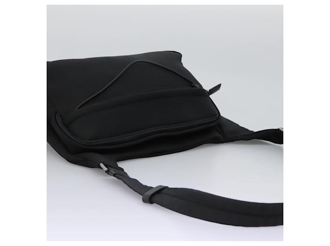 Borsa a Spalla PRADA in Nylon Nero Auth EC354 - vista 6
