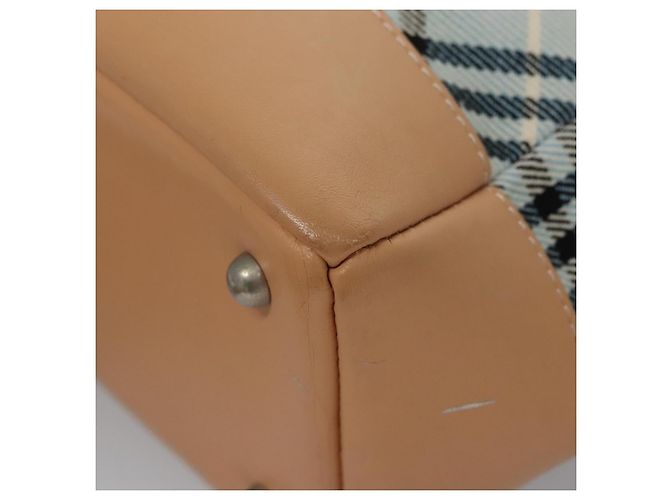 Borsa a mano Burberry Nova Check Blue Label in tela blu Auth EC489 - vista 14