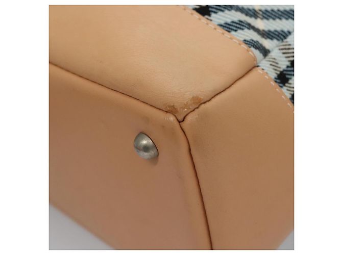 Borsa a mano Burberry Nova Check Blue Label in tela blu Auth EC489 - vista 16