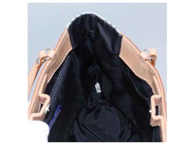Borsa a mano Burberry Nova Check Blue Label in tela blu Auth EC489 - vista 18