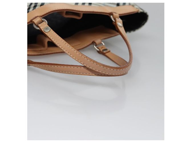 Borsa a mano Burberry Nova Check Blue Label in tela blu Auth EC489 - vista 8