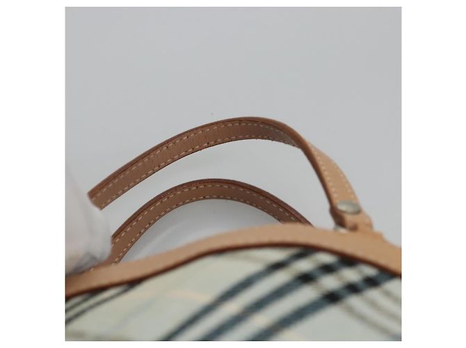 Borsa a mano Burberry Nova Check Blue Label in tela blu Auth EC489 - vista 9