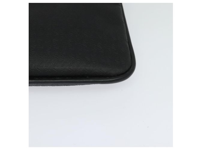 LOEWE Borsa a Spalla Anagram PVC Nero Argento Auth hk2150 - vista 15