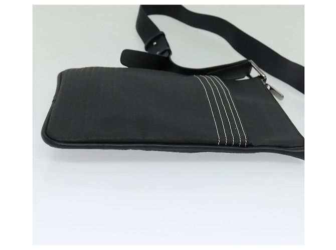LOEWE Borsa a Spalla Anagram PVC Nero Argento Auth hk2150 - vista 4
