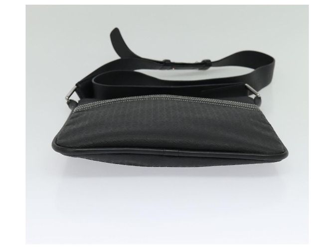 LOEWE Borsa a Spalla Anagram PVC Nero Argento Auth hk2150 - vista 5