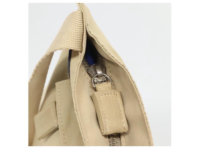Borsa a spalla Burberry Blue Label in nylon beige Auth ti2794 - vista 11
