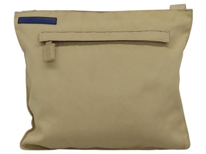 Borsa a spalla Burberry Blue Label in nylon beige Auth ti2794 - vista 13