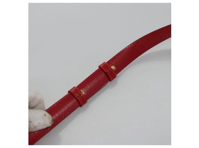 LOUIS VUITTON Sac à épaule Epi Cluny Rouge M52257 LV Auth EC406 - vue 8