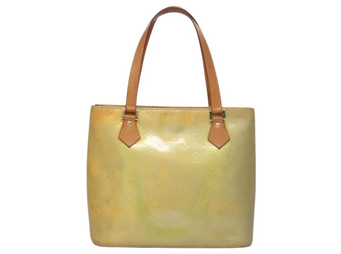 LOUIS VUITTON Monogram Vernis Houston Borsa a Mano Grigia M91053 LV Auth EC363 Grigio - vista 13
