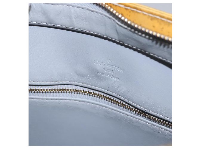 LOUIS VUITTON Monogram Vernis Houston Borsa a Mano Grigia M91053 LV Auth EC363 Grigio - vista 19