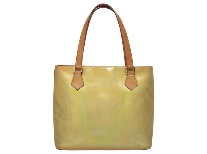 LOUIS VUITTON Monogram Vernis Houston Borsa a Mano Grigia M91053 LV Auth EC363 Grigio - vista 2