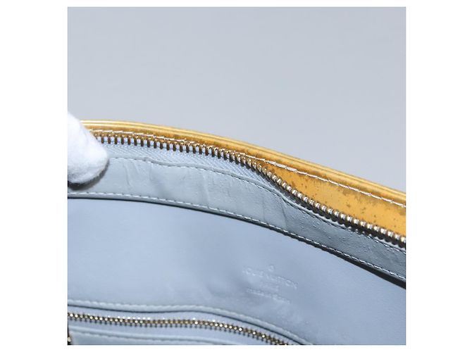 LOUIS VUITTON Monogram Vernis Houston Borsa a Mano Grigia M91053 LV Auth EC363 Grigio - vista 20