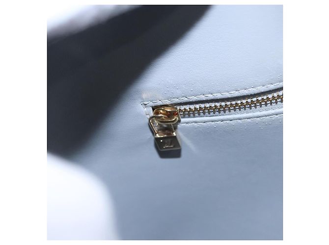 LOUIS VUITTON Monogram Vernis Houston Borsa a Mano Grigia M91053 LV Auth EC363 Grigio - vista 23