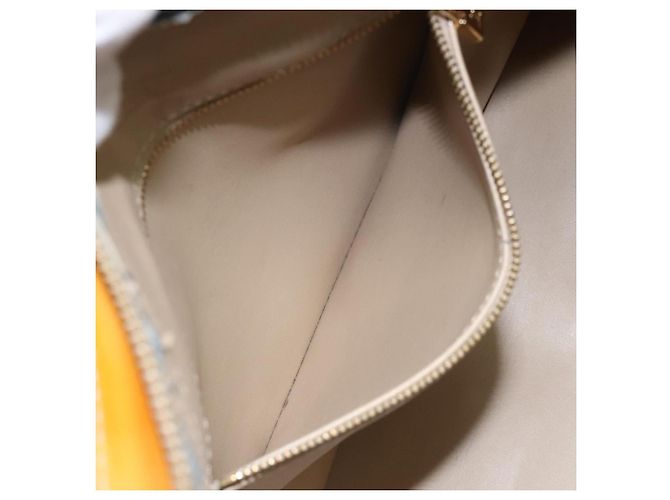 LOUIS VUITTON Monogram Vernis Houston Borsa a Mano Beige M91004 LV Auth hk2233 - vista 21