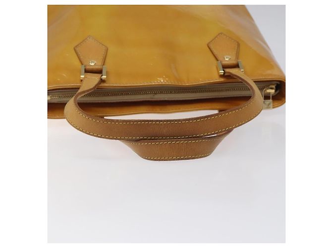 LOUIS VUITTON Monogram Vernis Houston Borsa a Mano Beige M91004 LV Auth hk2233 - vista 7