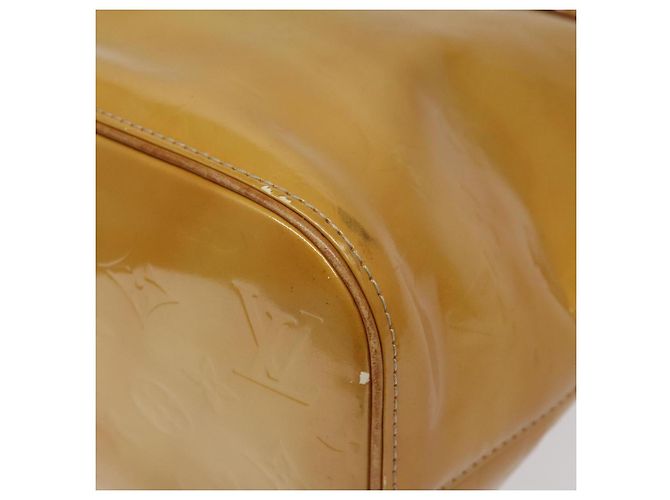 LOUIS VUITTON Monogram Vernis Houston Borsa a Mano Beige M91004 LV Auth hk2233 - vista 9