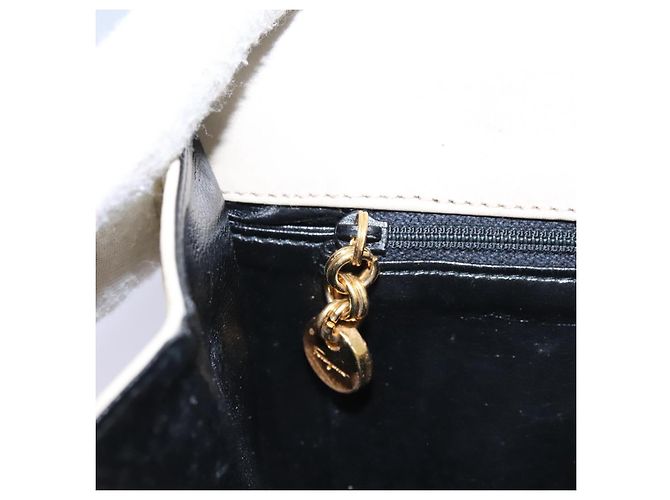 Borsa a spalla Gancini in suede beige e oro Auth MY113 di Salvatore Ferragamo D'oro - vista 21