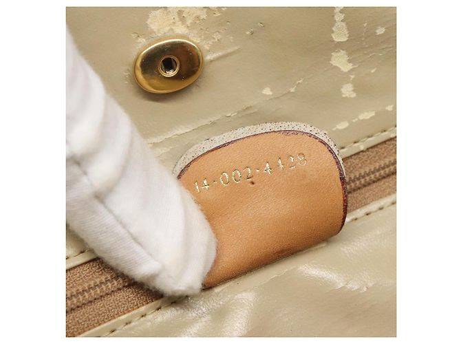Borsa tote in PVC beige Micro GG Supreme di GUCCI Auth mr1148 - vista 12