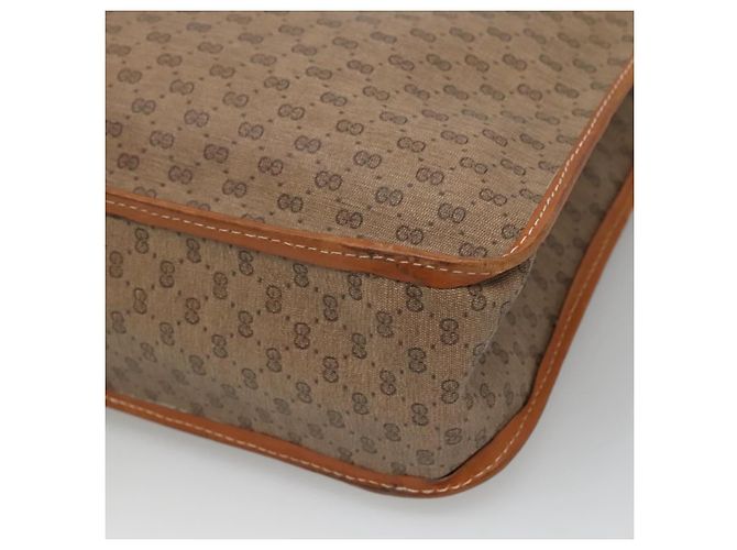 Borsa tote in PVC beige Micro GG Supreme di GUCCI Auth mr1148 - vista 16