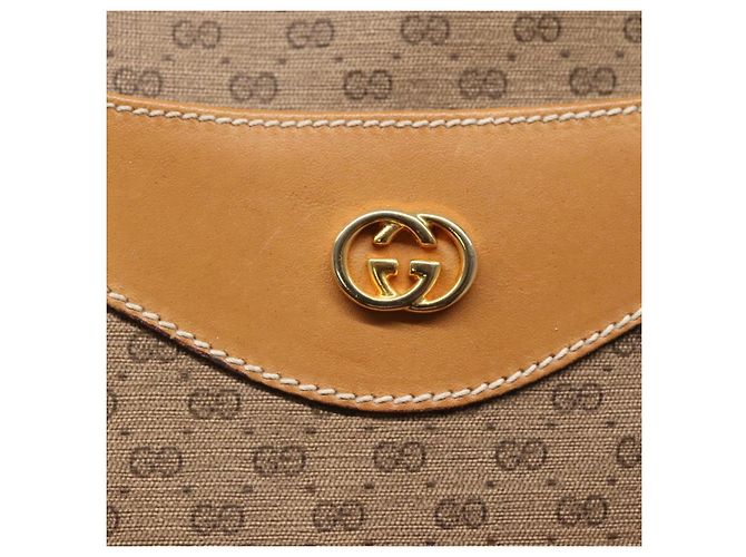 Borsa tote in PVC beige Micro GG Supreme di GUCCI Auth mr1148 - vista 18