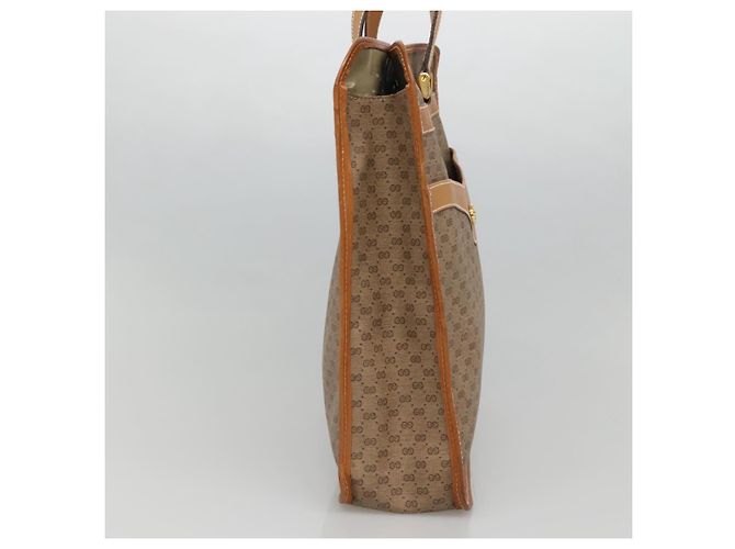 Borsa tote in PVC beige Micro GG Supreme di GUCCI Auth mr1148 - vista 3