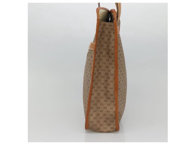 Borsa tote in PVC beige Micro GG Supreme di GUCCI Auth mr1148 - vista 4