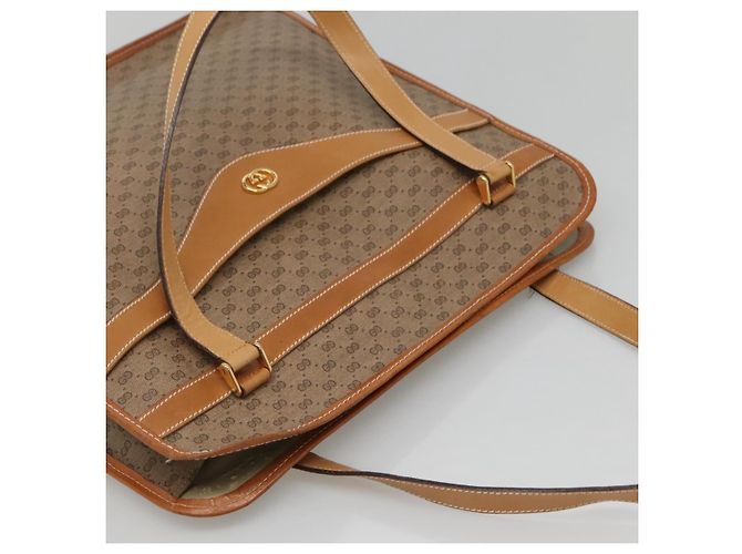 Borsa tote in PVC beige Micro GG Supreme di GUCCI Auth mr1148 - vista 6