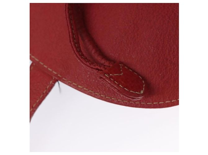 Bamboo Zaino Gucci in pelle scamosciata rossa e oro 003 2058 0016 Auth nb202 Rosso D'oro - vista 24
