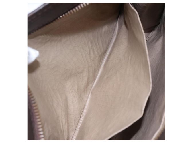 Borsa clutch in tela Trotter Christian Dior marrone Auth ti2891 - vista 12