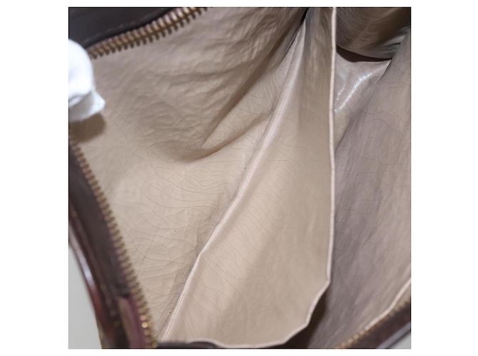 Borsa clutch in tela Trotter Christian Dior marrone Auth ti2891 - vista 17