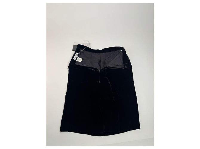 Gonna in velluto vintage Dior nera M Nero - vista 12