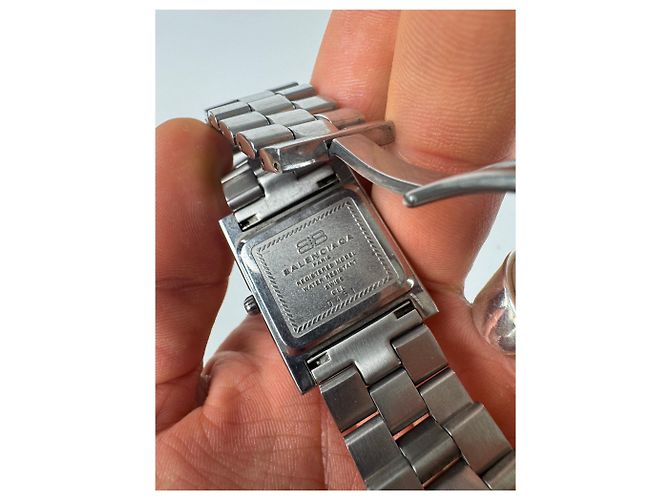 Orologio in acciaio vintage Balenciaga argento - vista 3