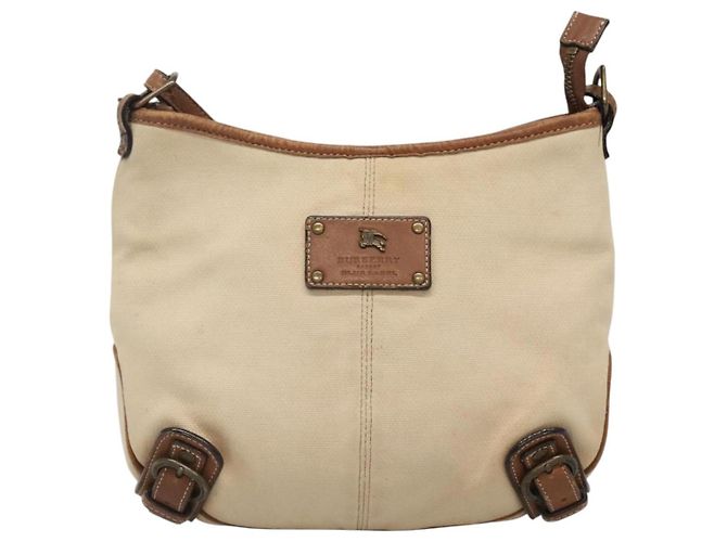 Borsa a spalla Burberry Blue Label in tela beige Auth ti2894 - vista 13