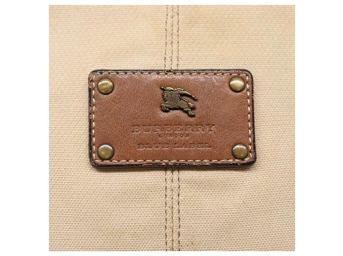 Borsa a spalla Burberry Blue Label in tela beige Auth ti2894 - vista 17