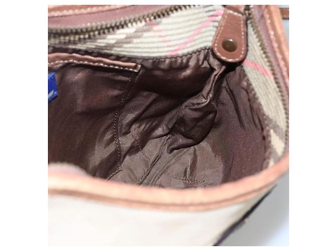 Borsa a spalla Burberry Blue Label in tela beige Auth ti2894 - vista 18
