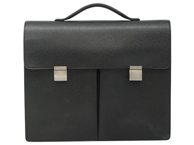 LOUIS VUITTON Taiga Serviette Kazan Borsa da lavoro Ardoise M30802 LV Auth bs22684 Grigio - vista 13