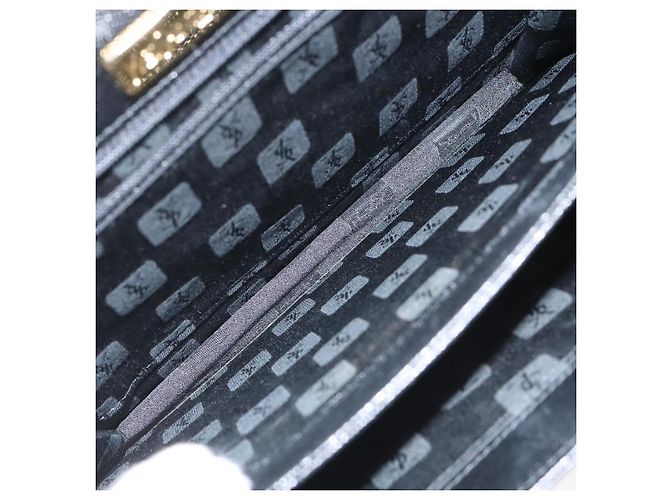 Borsa a spalla in pelle nera SAINT LAURENT Auth sw105 Nero - vista 12