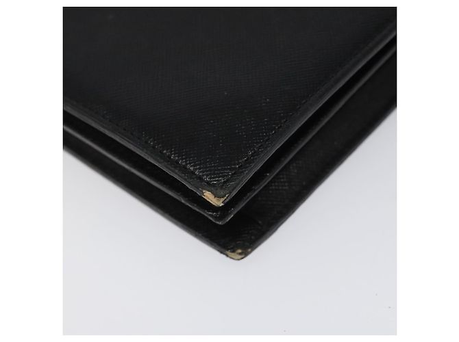 Borsa a spalla in pelle nera SAINT LAURENT Auth sw105 Nero - vista 14