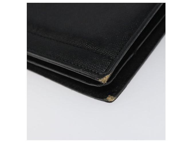 Borsa a spalla in pelle nera SAINT LAURENT Auth sw105 Nero - vista 16