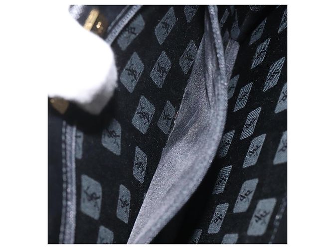 Borsa a spalla in pelle nera SAINT LAURENT Auth sw105 Nero - vista 20