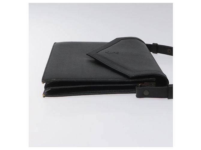 Borsa a spalla in pelle nera SAINT LAURENT Auth sw105 Nero - vista 3