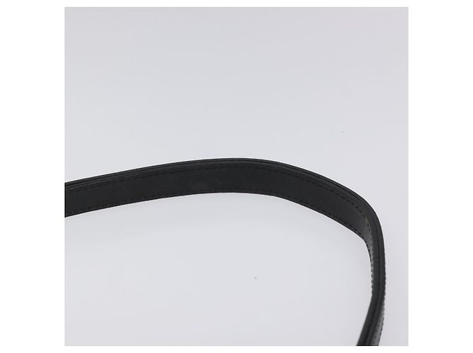 Borsa a spalla in pelle nera SAINT LAURENT Auth sw105 Nero - vista 8
