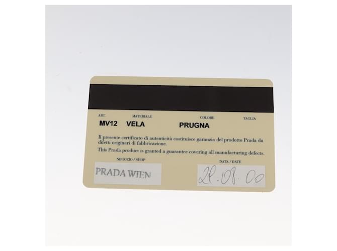 Pochette Prada in nylon blu navy Auth nb170 - vista 12