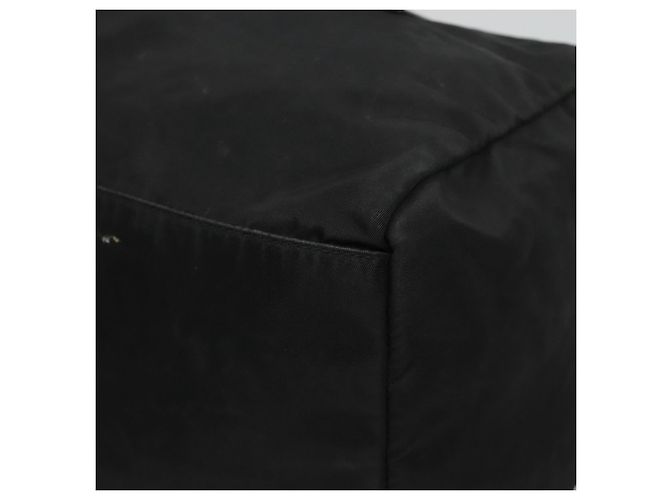 PRADA Borsa a mano in nylon nero argento autentica IN024 - vista 15